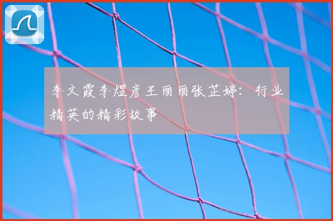 李文霞李煜彦王丽丽张芷婷:行业精英的精彩故事